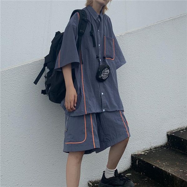 women's tracksuits casual women pant suits loose blazer & wide leg shorts for summer harajuku bf style hip hop streetwear, Gray
women's tracksuits casual women pant suits loose blazer & wide leg shorts for summer harajuku bf style hip hop streetwear, Gray