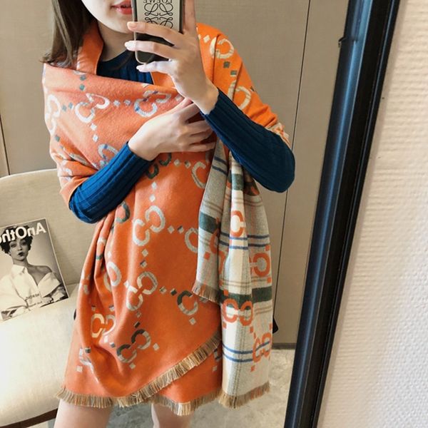 tippet muffler scarf imitation cashmere scarf women's autumn and winter warm thickened color strip letter versatile fashion shawl bib, Blue;gray
tippet muffler scarf imitation cashmere scarf women's autumn and winter warm thickened color strip letter versatile fashion shawl bib, Blue;gray