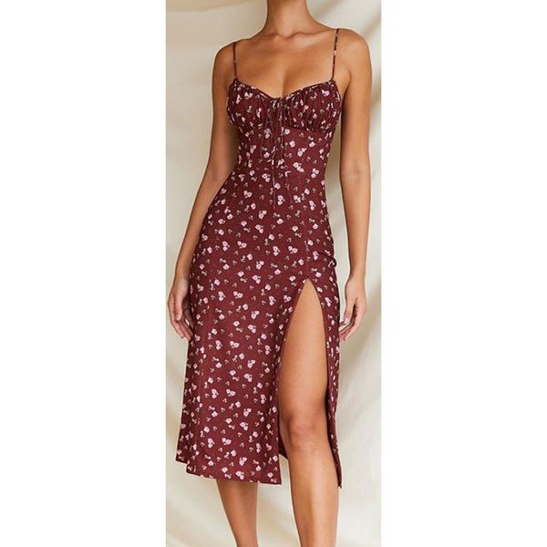 fashion floral women's dress pleated lace up slit slip sundress woman party elegant summer girl bodycon casual clothing dresses, Black;gray
fashion floral women's dress pleated lace up slit slip sundress woman party elegant summer girl bodycon casual clothing dresses, Black;gray