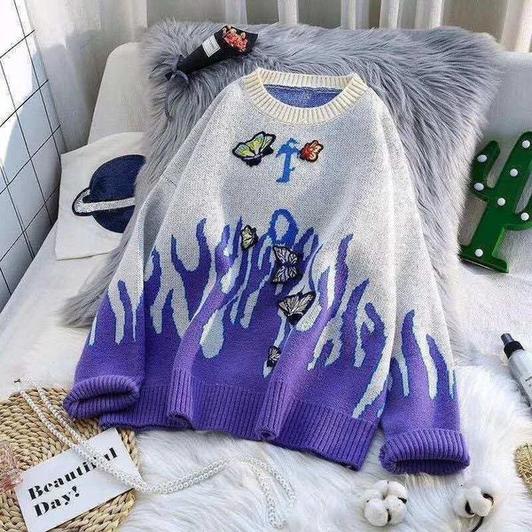 women's sweaters embroidery sweater acrylic pullover 2021 fashion autumn winter clothes women hip hop long sleeve blouse, White;black
women's sweaters embroidery sweater acrylic pullover 2021 fashion autumn winter clothes women hip hop long sleeve blouse, White;black