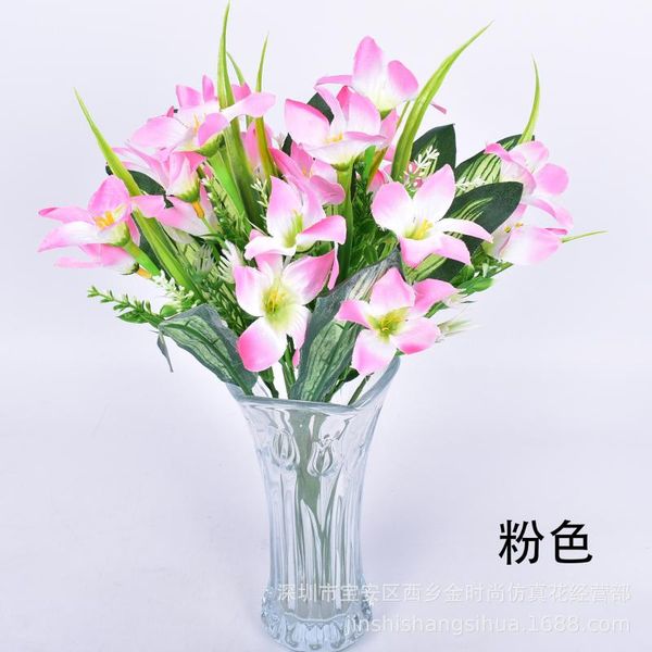 imitation flowers white flower home decoration silk 10 head simulation lily plastic wedding decorative & wreaths
imitation flowers white flower home decoration silk 10 head simulation lily plastic wedding decorative & wreaths