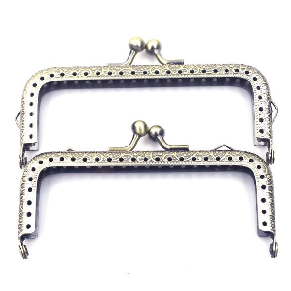 bag parts & accessories bronze tone 10.5cm square metal purse frame pouch kiss clasp buckle handle lock diy handbag luggage hardware, Black
bag parts & accessories bronze tone 10.5cm square metal purse frame pouch kiss clasp buckle handle lock diy handbag luggage hardware, Black