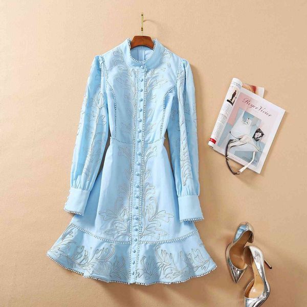 dresses european american women's clothing 2021 the spring embroidery with long sleeves and stand collar fashion fishtail dress b0ph, Black;gray
dresses european american women's clothing 2021 the spring embroidery with long sleeves and stand collar fashion fishtail dress b0ph, Black;gray