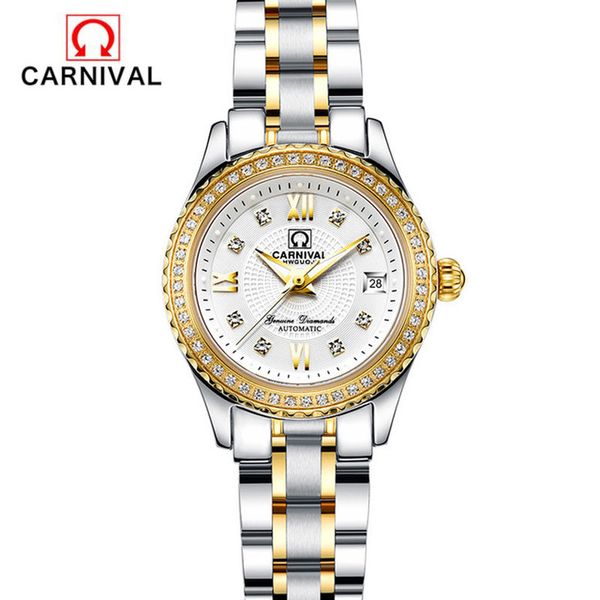relogio feminino carnival brand luxury women mechanical watch ladies waterproof crystal sapphire automatic wristwatch clock 2021, Silver
relogio feminino carnival brand luxury women mechanical watch ladies waterproof crystal sapphire automatic wristwatch clock 2021, Silver
