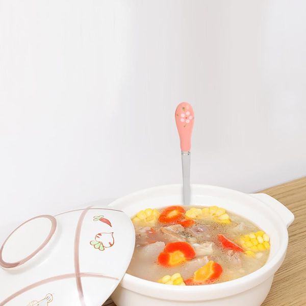 5pcs ceramic flower handle stainless steel coffee spoon (random color) spoons 
5pcs ceramic flower handle stainless steel coffee spoon (random color) spoons