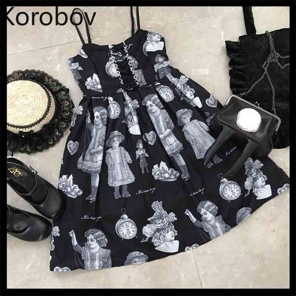 korobov women dresses summer new chic harajuku character print spaghetti strap dress dark style streetwear a-line vestidos 210430, Black;gray
korobov women dresses summer new chic harajuku character print spaghetti strap dress dark style streetwear a-line vestidos 210430, Black;gray
