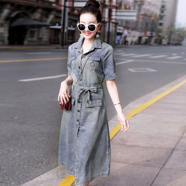 casual dresses high-rent belt even denim casual female dress at knee height the split line splices jean lace shirt ed as office ladies', Black;gray
casual dresses high-rent belt even denim casual female dress at knee height the split line splices jean lace shirt ed as office ladies', Black;gray