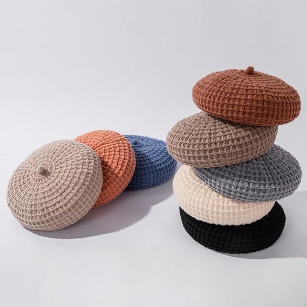 berets women woolen beret 2021 knitted beanie girls solid warm winter hat octagonal fashion painter, Blue;gray
berets women woolen beret 2021 knitted beanie girls solid warm winter hat octagonal fashion painter, Blue;gray
