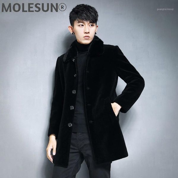 men's leather & faux akoosun men jacket real mink collar fur coat jackets 2021 thick winter 100% sheep shearing clothes ropa hombre lxr, Black
men's leather & faux akoosun men jacket real mink collar fur coat jackets 2021 thick winter 100% sheep shearing clothes ropa hombre lxr, Black
