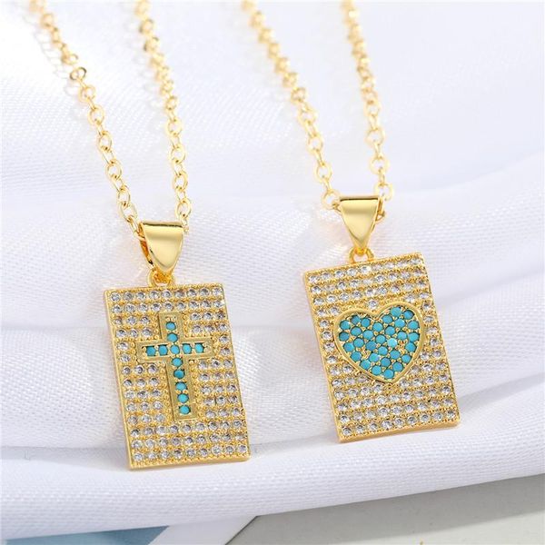 pendant necklaces 1pc punk zircon square heart cross necklace for women fashion geometric clavicle chain choker jewelry n284, Silver
pendant necklaces 1pc punk zircon square heart cross necklace for women fashion geometric clavicle chain choker jewelry n284, Silver