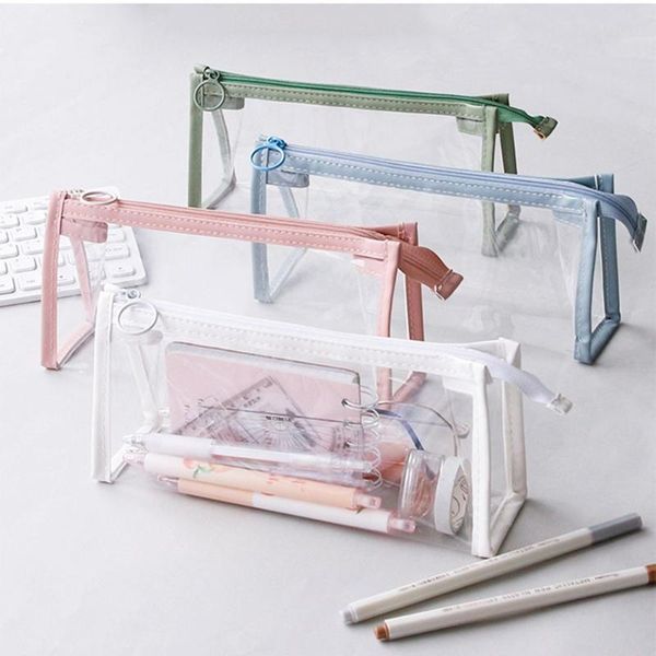 pencil bags plastic large capacity bag waterproof transparent pen pouch case storage toiletry cosmetics makeup
pencil bags plastic large capacity bag waterproof transparent pen pouch case storage toiletry cosmetics makeup