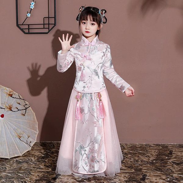 autumn chinese style girls dress princess children year's clothing little girl hanfu cheongsam ethnic, Red
autumn chinese style girls dress princess children year's clothing little girl hanfu cheongsam ethnic, Red