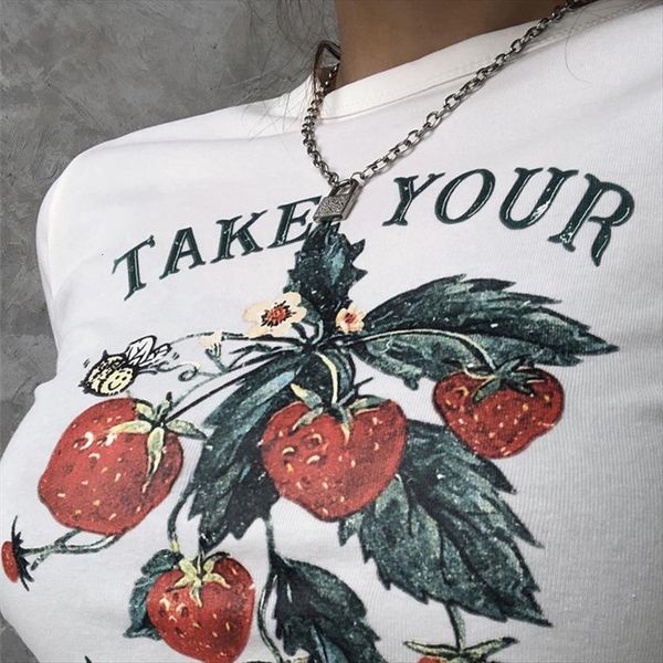 strawberry cartoon print crop women summer 90s cute casual grunge harajuku streetwear mujer y2k slim letter vintage t shirt, White
strawberry cartoon print crop women summer 90s cute casual grunge harajuku streetwear mujer y2k slim letter vintage t shirt, White