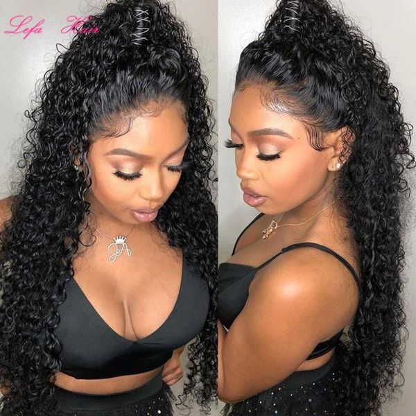 lefa deep wave human hair wigs 28 30 inch lace frontal wig for black women water curly brazilian pre plucked, Black;brown
lefa deep wave human hair wigs 28 30 inch lace frontal wig for black women water curly brazilian pre plucked, Black;brown