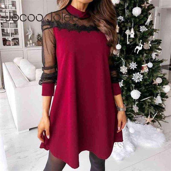 women spring long-sleeved lace polka-dot water ripple stitching high-neck casual commuter elegant dress 210416, Black;gray
women spring long-sleeved lace polka-dot water ripple stitching high-neck casual commuter elegant dress 210416, Black;gray