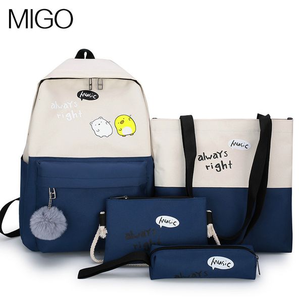 backpack multi piece female cartoon cute schoolbag large capacity for primary and secondary school students
backpack multi piece female cartoon cute schoolbag large capacity for primary and secondary school students