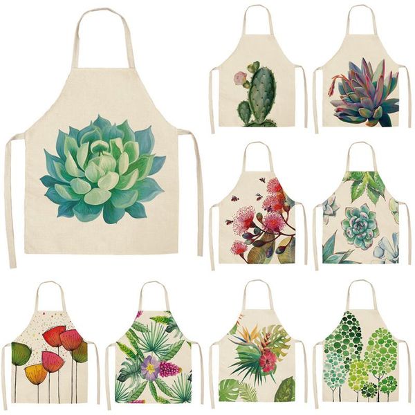 1pc succulent plants green leaves pattern kitchen chef aprons home cooking baking shop cotton linen cleaning apron 55x68cm
1pc succulent plants green leaves pattern kitchen chef aprons home cooking baking shop cotton linen cleaning apron 55x68cm