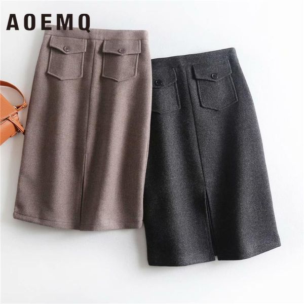 skirts aoemq textured woolen three-dimensional elegant high waist wool small split fork double pocket bag hip half step skirt, Black
skirts aoemq textured woolen three-dimensional elegant high waist wool small split fork double pocket bag hip half step skirt, Black