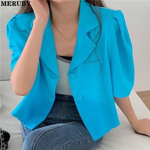 women's suits & blazers meruby chic elegant loose single-breasted female blazer 2021 summer short sleeve notched collar women suit jack, White;black
women's suits & blazers meruby chic elegant loose single-breasted female blazer 2021 summer short sleeve notched collar women suit jack, White;black