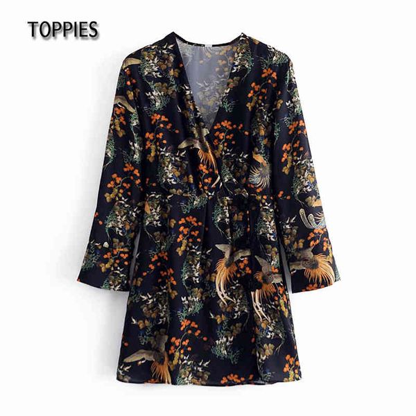 ies sping long sleeve mini dress women flowers birds printing dress female v-neck blouses folk style vacation clothes 210412, Black;gray
ies sping long sleeve mini dress women flowers birds printing dress female v-neck blouses folk style vacation clothes 210412, Black;gray