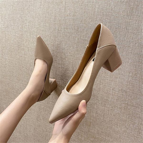 dress shoes women's 2021 pointed thick with shallow mouth soft leather commuter professional work korean ladies single, Black
dress shoes women's 2021 pointed thick with shallow mouth soft leather commuter professional work korean ladies single, Black