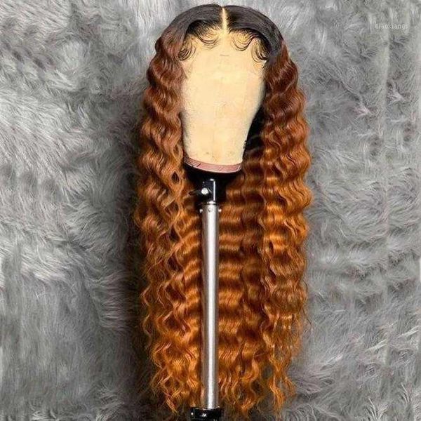 ombre color t1b/27 deep wave lace front human hair wigs for women 13*4 brazilian remy wig 130 density medium ratio1, Black;brown
ombre color t1b/27 deep wave lace front human hair wigs for women 13*4 brazilian remy wig 130 density medium ratio1, Black;brown
