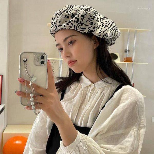 berets spring autumn fashion cow dot beret for women korean ladies black french hats octagonal hat painter boina, Blue;gray
berets spring autumn fashion cow dot beret for women korean ladies black french hats octagonal hat painter boina, Blue;gray