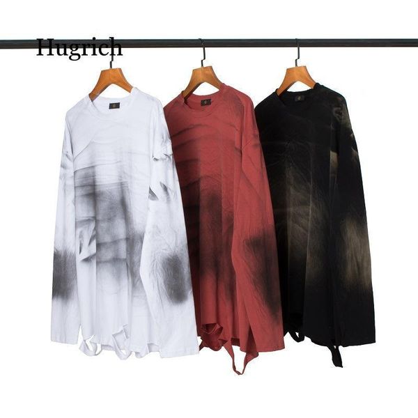 men's clothing t-shirts trend loose wash distressed holes edging casual all-match long-sleeved t-shirt, White;black
men's clothing t-shirts trend loose wash distressed holes edging casual all-match long-sleeved t-shirt, White;black