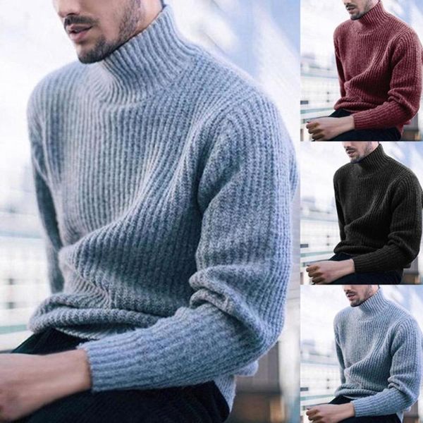 fashion men sweaters solid color turtleneck long sleeve casual pullover knitted sweater men's clothes 2jti, White;black
fashion men sweaters solid color turtleneck long sleeve casual pullover knitted sweater men's clothes 2jti, White;black