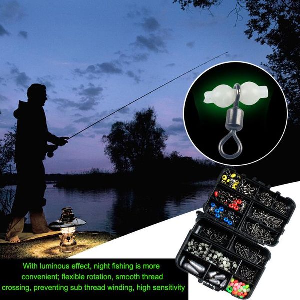fishing tackle box accessories fish hook bait parts set night light
fishing tackle box accessories fish hook bait parts set night light