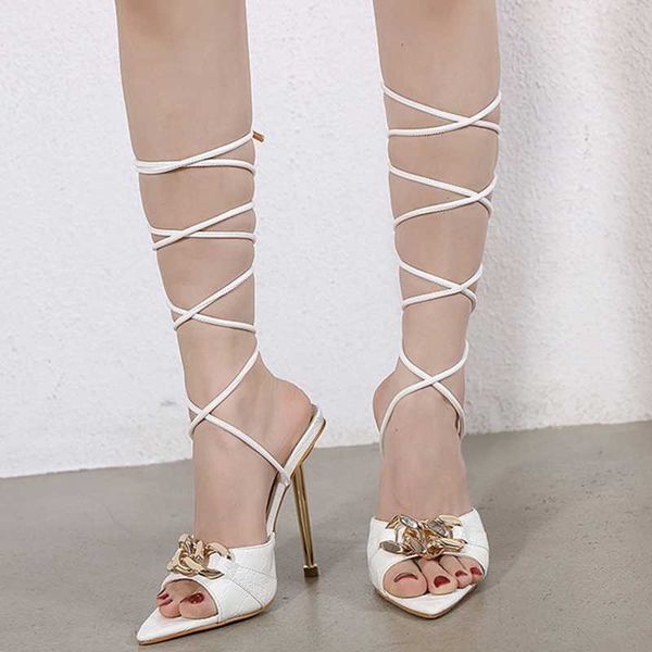 lace up metal high heel sandals shoes women fashion stiletto heels pointy toe stone print, Black
lace up metal high heel sandals shoes women fashion stiletto heels pointy toe stone print, Black