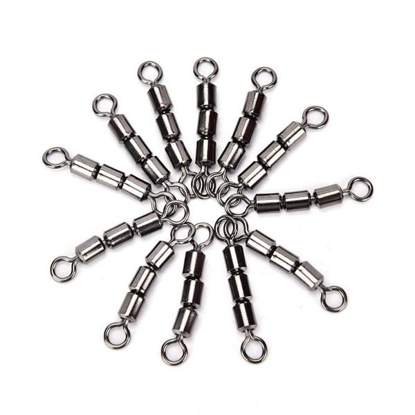 fishing hooks 20pcs barrel bearing rolling swivel solid ring lb lures connector 5 size
fishing hooks 20pcs barrel bearing rolling swivel solid ring lb lures connector 5 size