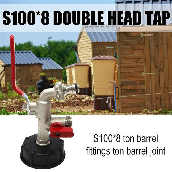 watering equipments s100x8 brass ibc tank adapter 1/2 inch double outlet valve tap with lever handle ton barrel faucet fitting accessories
watering equipments s100x8 brass ibc tank adapter 1/2 inch double outlet valve tap with lever handle ton barrel faucet fitting accessories
