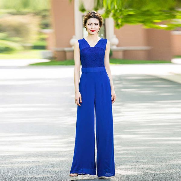 women summer jumpsuit party rompers chiffon high street elegant sapphire blue full length lace jumpsuits plus size 3xl 4xl 210625, Black;white
women summer jumpsuit party rompers chiffon high street elegant sapphire blue full length lace jumpsuits plus size 3xl 4xl 210625, Black;white