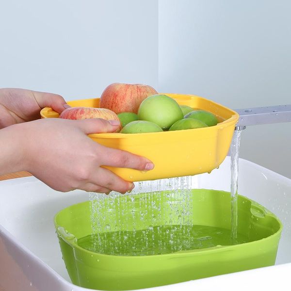 storage baskets creative double-layer drain basket portable plastic fruit vegetable kitchen washing accommodate tool
storage baskets creative double-layer drain basket portable plastic fruit vegetable kitchen washing accommodate tool