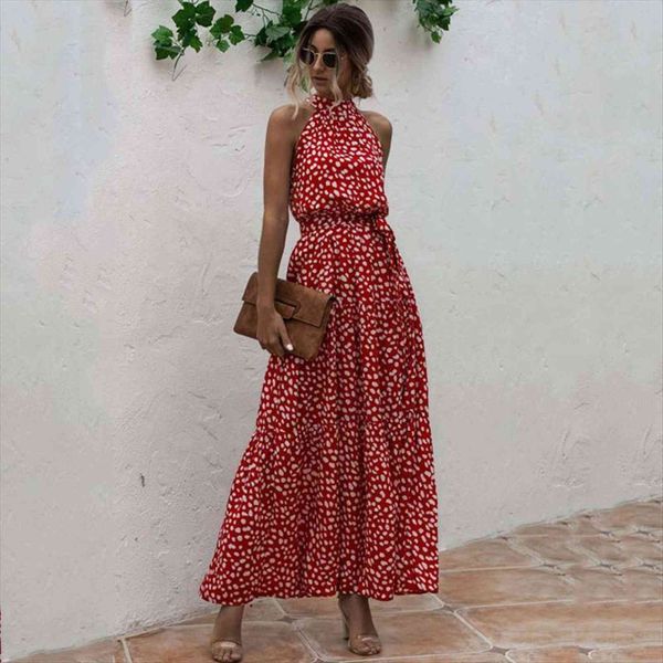 summer boho maxi elegant long womens dress party sleeveless halter bohemian floral robe femme red green, Black;gray
summer boho maxi elegant long womens dress party sleeveless halter bohemian floral robe femme red green, Black;gray