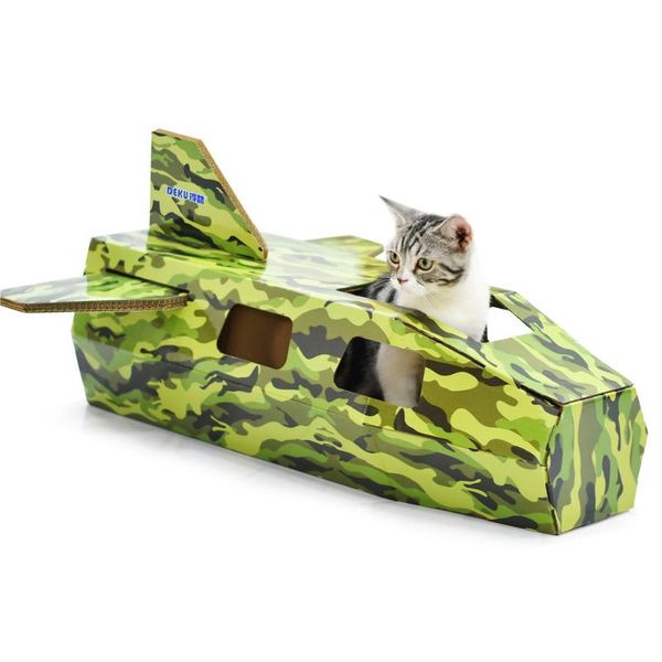 cat furniture & scratchers creative diy fighter-shaped corrugated house scratch board grinding toy kitten scratcher condos
cat furniture & scratchers creative diy fighter-shaped corrugated house scratch board grinding toy kitten scratcher condos