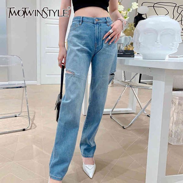 hollow out jeans for women high waist straight minimalist casual denim trouser female fashion new clothing 210428, Blue
hollow out jeans for women high waist straight minimalist casual denim trouser female fashion new clothing 210428, Blue