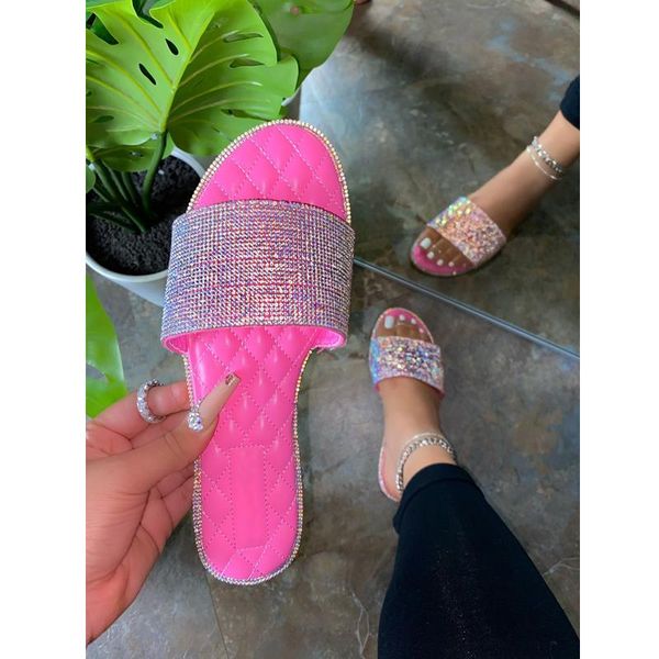 summer women's flat sandals open toe outdoor beach slippers rhinestone shoes fashion plus size 42, Black
summer women's flat sandals open toe outdoor beach slippers rhinestone shoes fashion plus size 42, Black