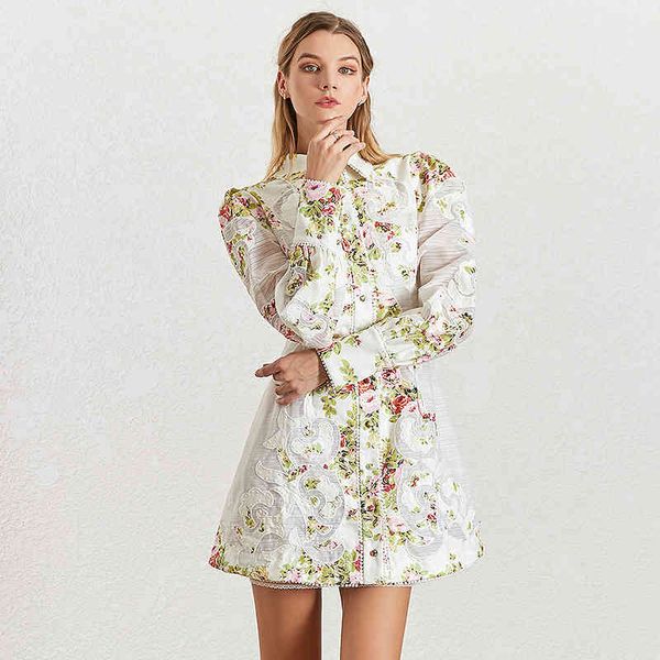white print patchwork female lapel collar lantern long sleeve high waist es for women summer fashion, Black;gray
white print patchwork female lapel collar lantern long sleeve high waist es for women summer fashion, Black;gray