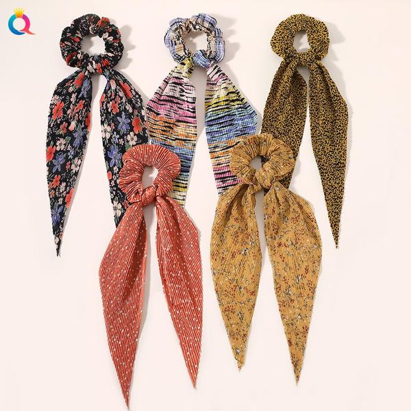 hair accessories girl's pleated bow dot printed flower scrunchies women basic bands ponytail holder, Slivery;white
hair accessories girl's pleated bow dot printed flower scrunchies women basic bands ponytail holder, Slivery;white
