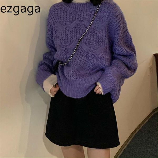 women's sweaters ezgaga vintage sweater pullover women outwear purple autumn winter o-neck ladies knitted warm jumper sweet f, White;black
women's sweaters ezgaga vintage sweater pullover women outwear purple autumn winter o-neck ladies knitted warm jumper sweet f, White;black