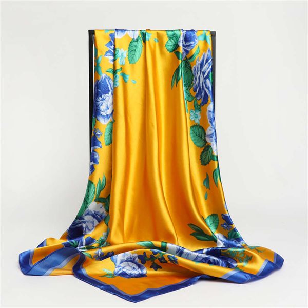 2021 luxury designer scarves flower print shawl side square for women hair bandages necklace women's head wraps headband foulard satijn, Blue;gray
2021 luxury designer scarves flower print shawl side square for women hair bandages necklace women's head wraps headband foulard satijn, Blue;gray