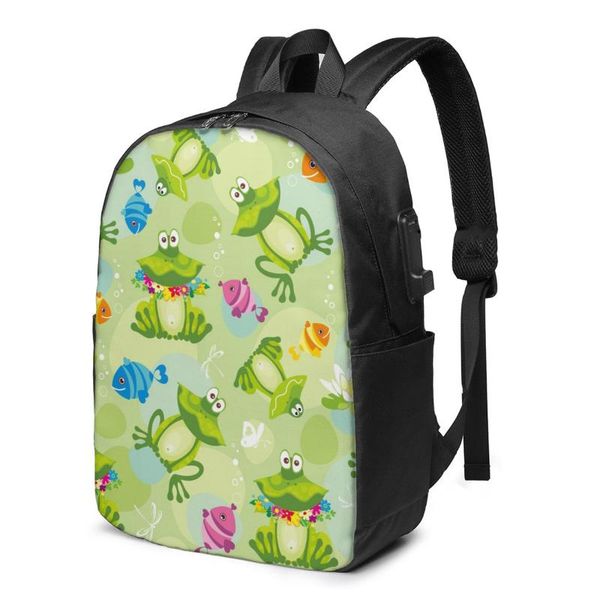 backpack cute frogs and fish women men usb charge school bag for girl boy travel lapbookbag daypack
backpack cute frogs and fish women men usb charge school bag for girl boy travel lapbookbag daypack