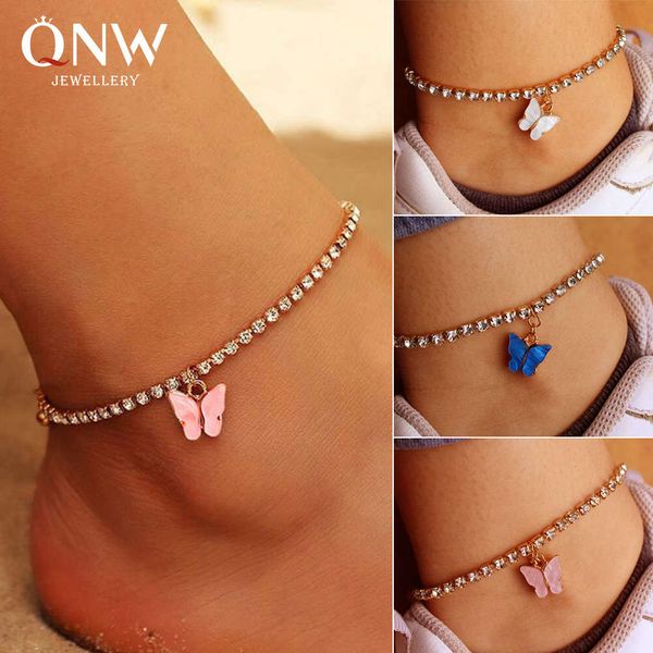 new shining rhinestone chain, simple butterfly pendant decoration, women's beach foot decoration, Red;blue
new shining rhinestone chain, simple butterfly pendant decoration, women's beach foot decoration, Red;blue