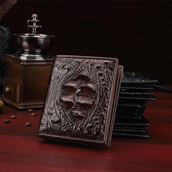 crocodile leather wallet for man leisure business genuine small purse vintage short male wallets, Red;black
crocodile leather wallet for man leisure business genuine small purse vintage short male wallets, Red;black