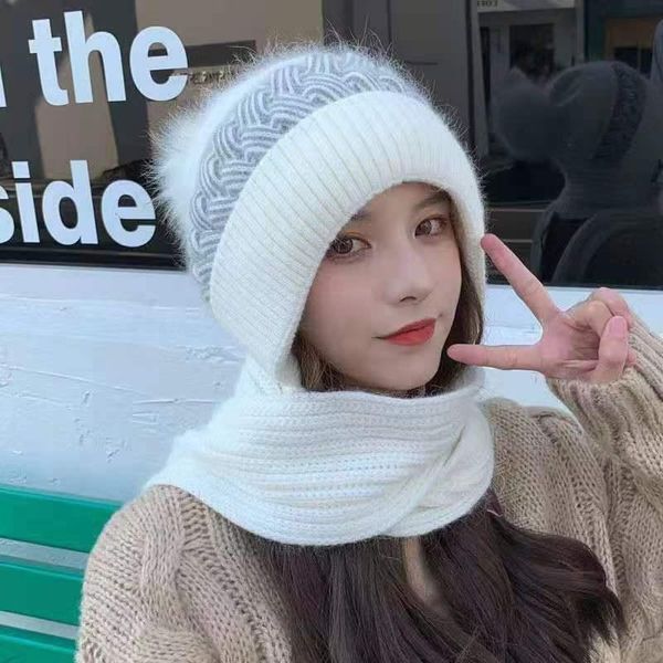 beanies 2021 korean winter knitted woolen hat scarf one plus velvet thick solid color warm ear cap women
beanies 2021 korean winter knitted woolen hat scarf one plus velvet thick solid color warm ear cap women