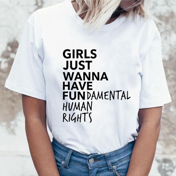 feminism printed girls just want womens to have basic human rights letter women short sleeved summer top, White
feminism printed girls just want womens to have basic human rights letter women short sleeved summer top, White