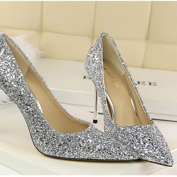 dress shoes fashion european and american style women's high-heeled shallow mouth pointed sequins high heel fb-03, Black
dress shoes fashion european and american style women's high-heeled shallow mouth pointed sequins high heel fb-03, Black