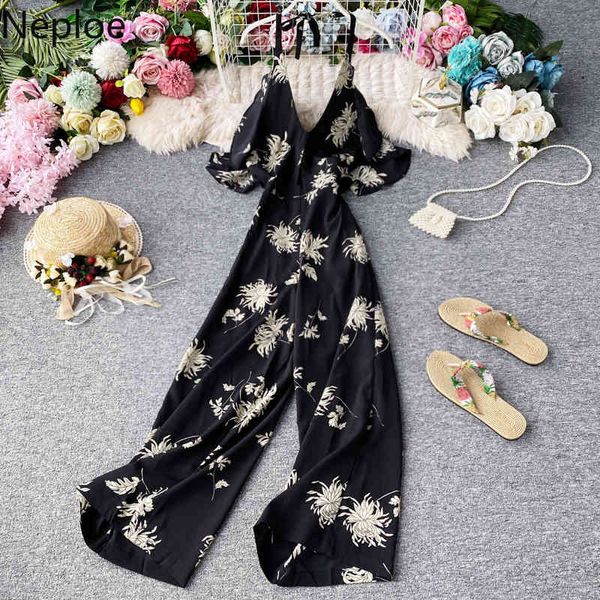 neploe flower print backless bodysuits women v neck ruffles camis ladies playsuits summer elegant wide leg jumpsuits 210423, Black;white
neploe flower print backless bodysuits women v neck ruffles camis ladies playsuits summer elegant wide leg jumpsuits 210423, Black;white
